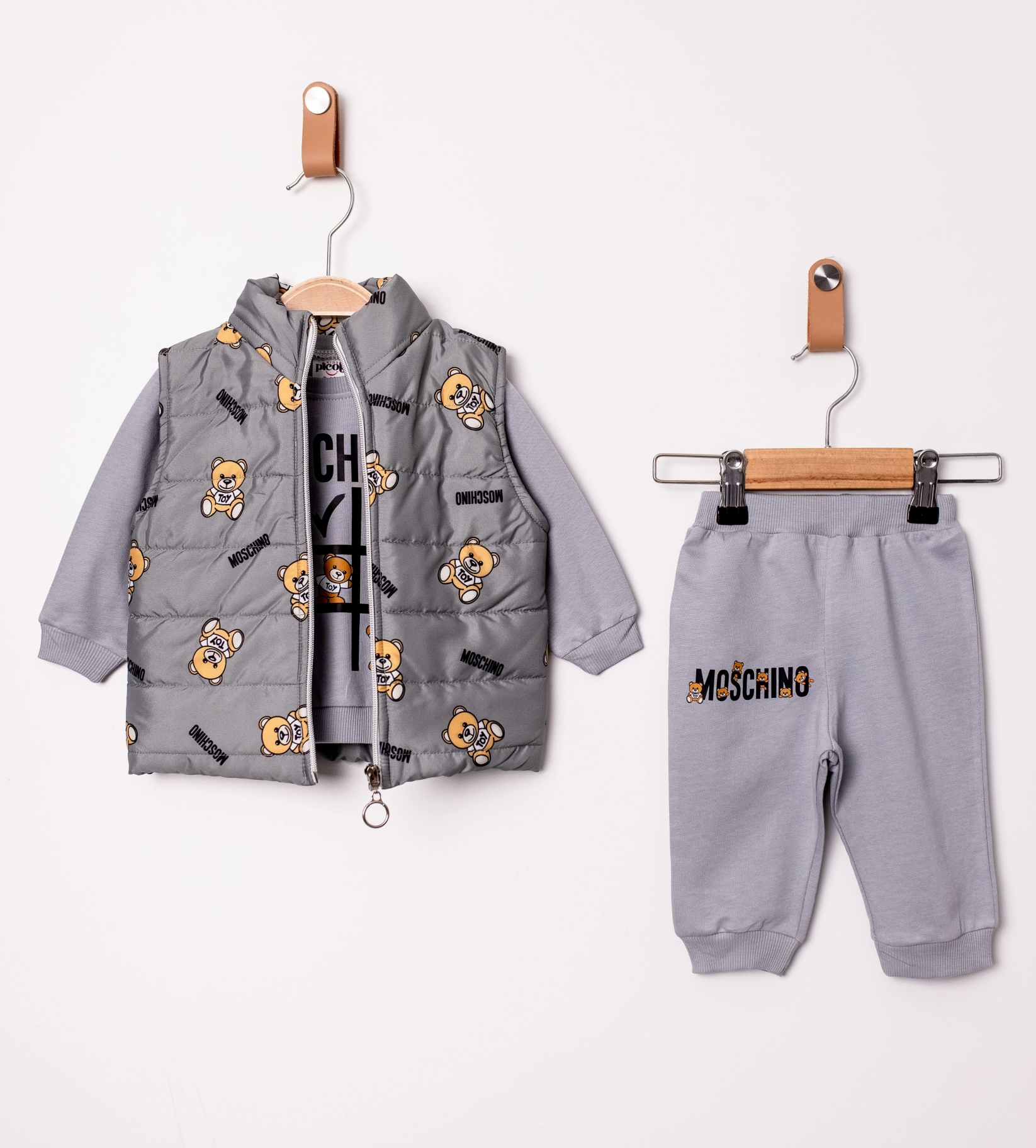 AYICIKLI MICRO YELEKLİ ÜÇLÜ TAKIM