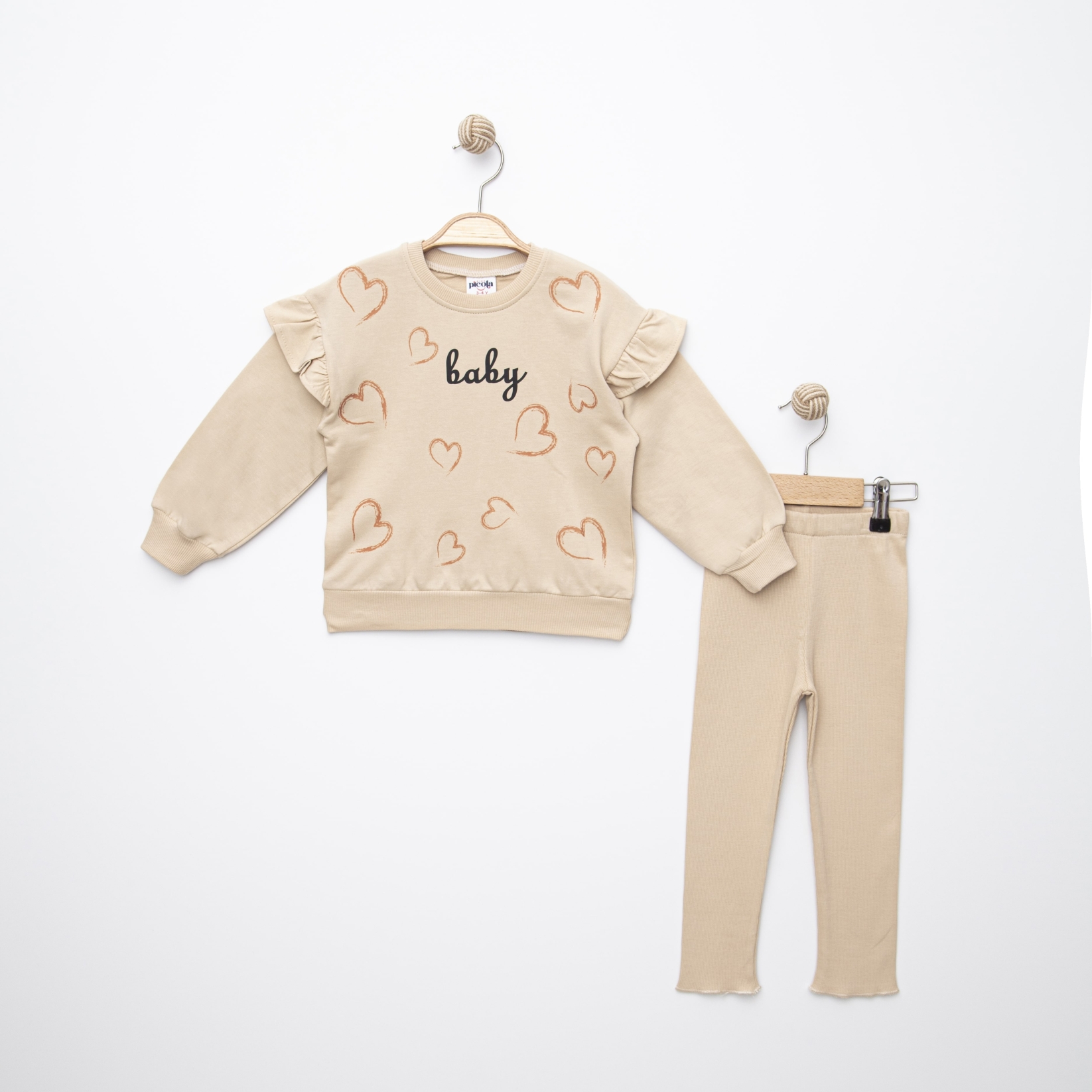 BABY BASKILI İKİLİ EŞOFMAN TAKIM