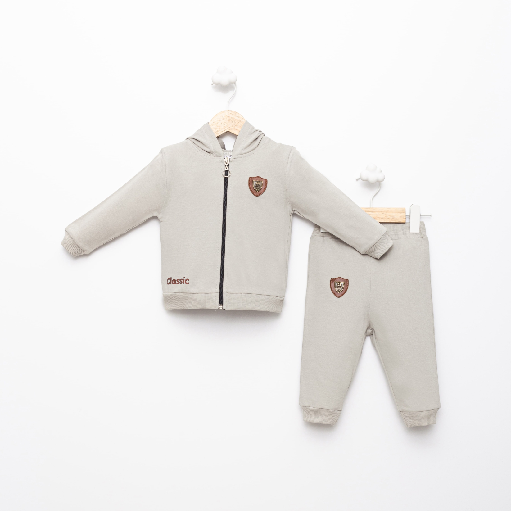 CLASSIC BASKILI İKİLİ EŞOFMAN TAKIM