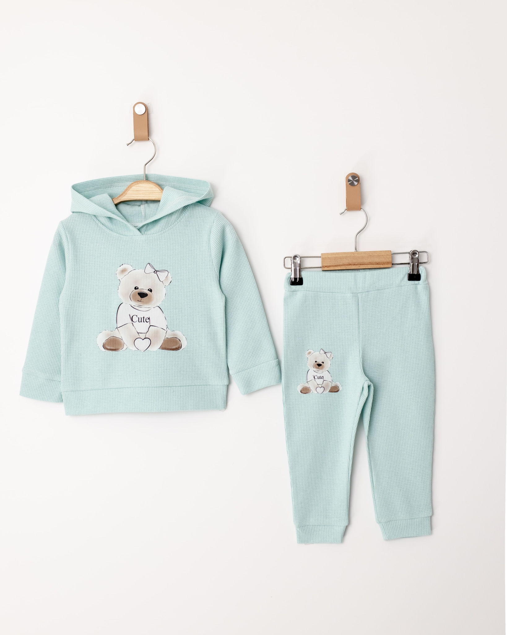 CUTE BASKILI İKİLİ EŞOFMAN TAKIM