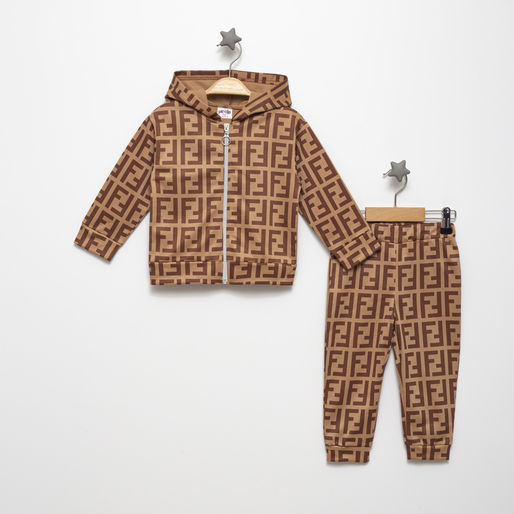 F BASKILI İKİLİ  EŞOFMAN TAKIM