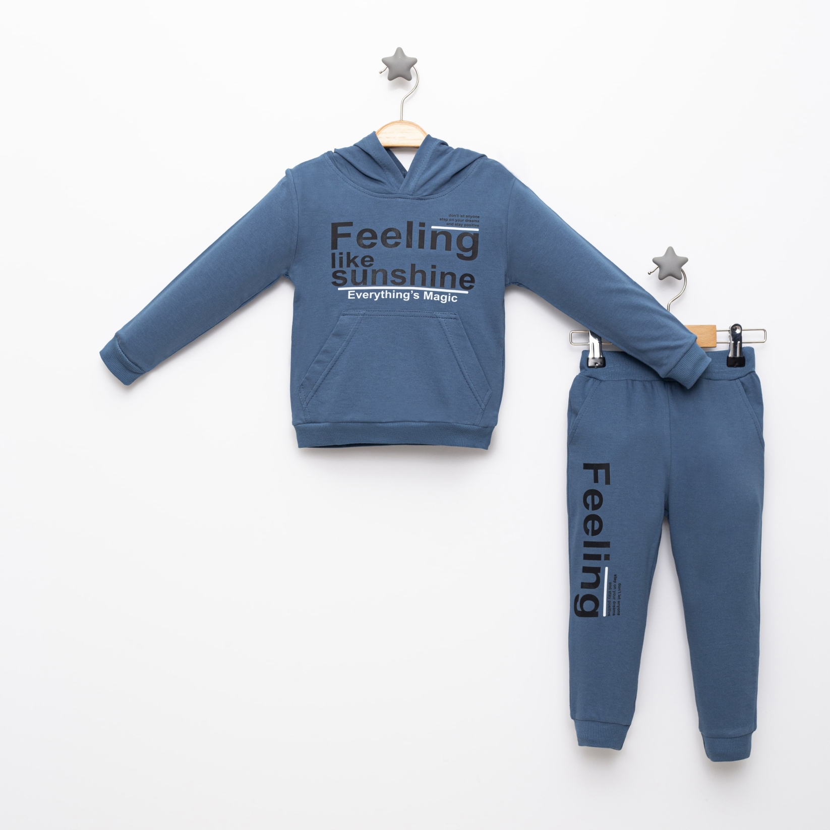 FEELING BASKILI İKİLİ EŞOFMAN TAKIM