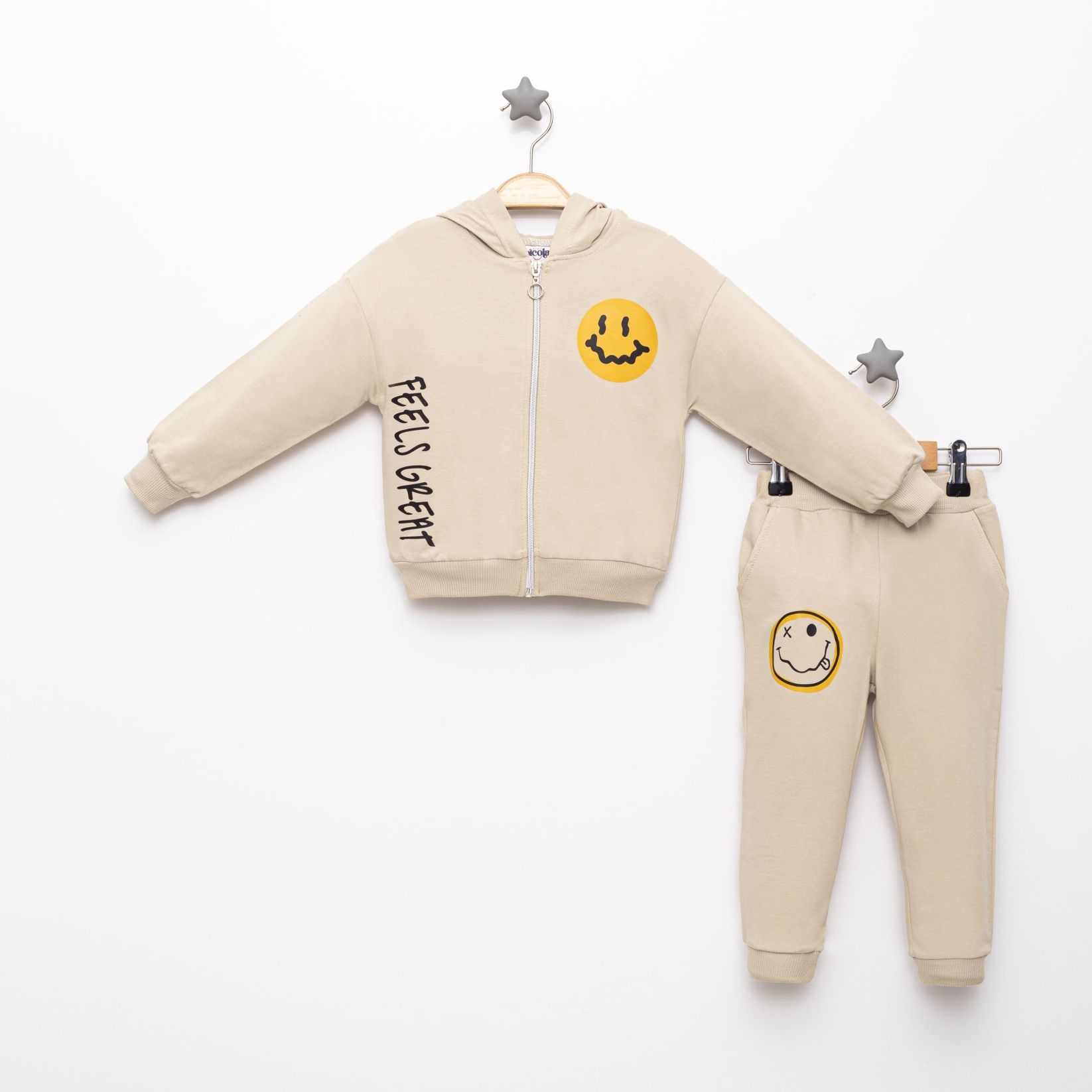 FEELS BASKILI İKİLİ EŞOFMAN TAKIM