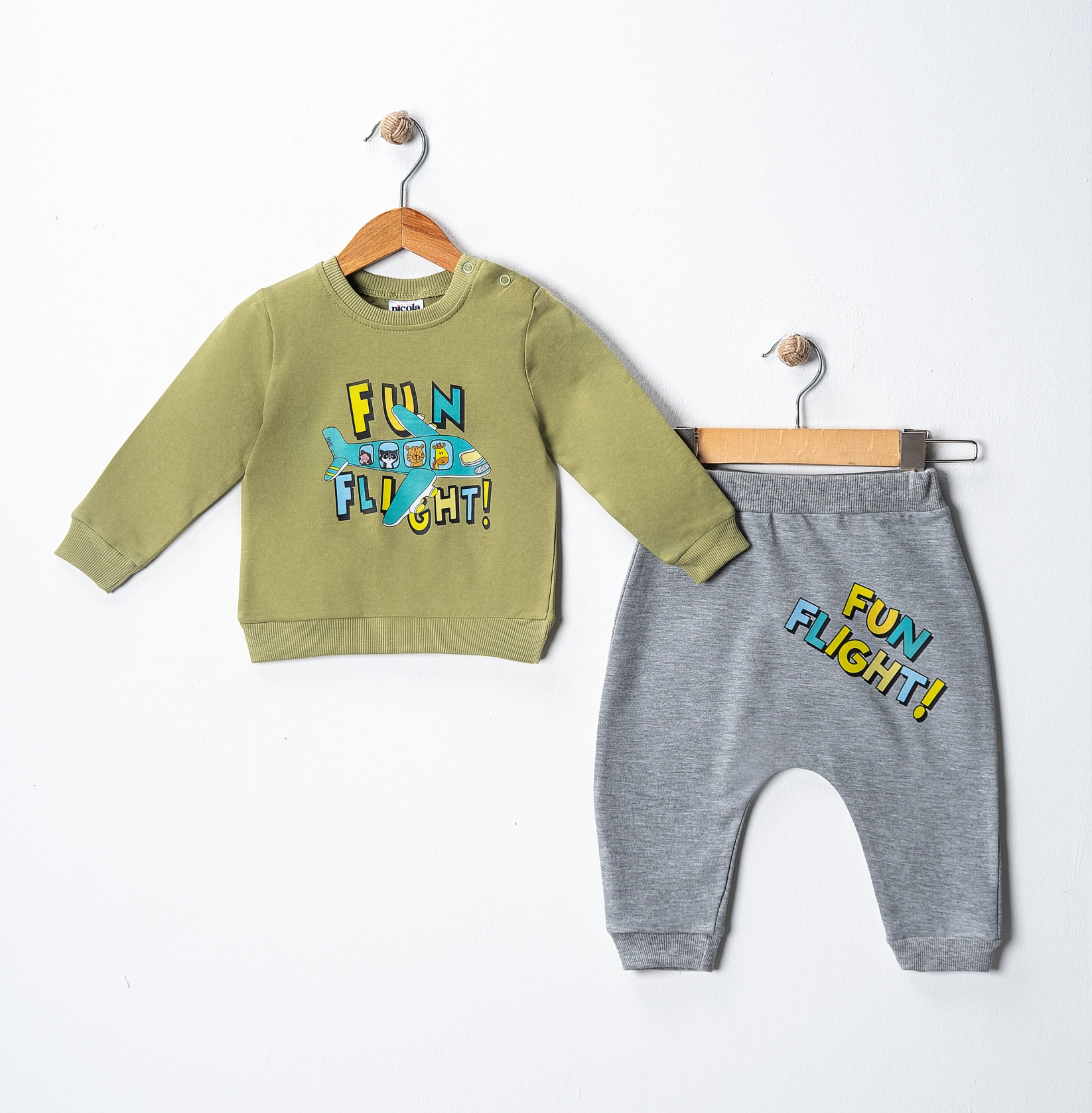 FUN FLIGHT BASKILI İKİLİ EŞOFMAN TAKIM