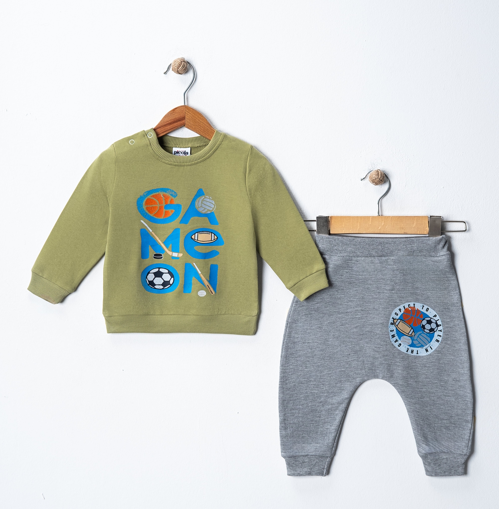 GAME ON BASKILI İKİLİ EŞOFMAN TAKIM