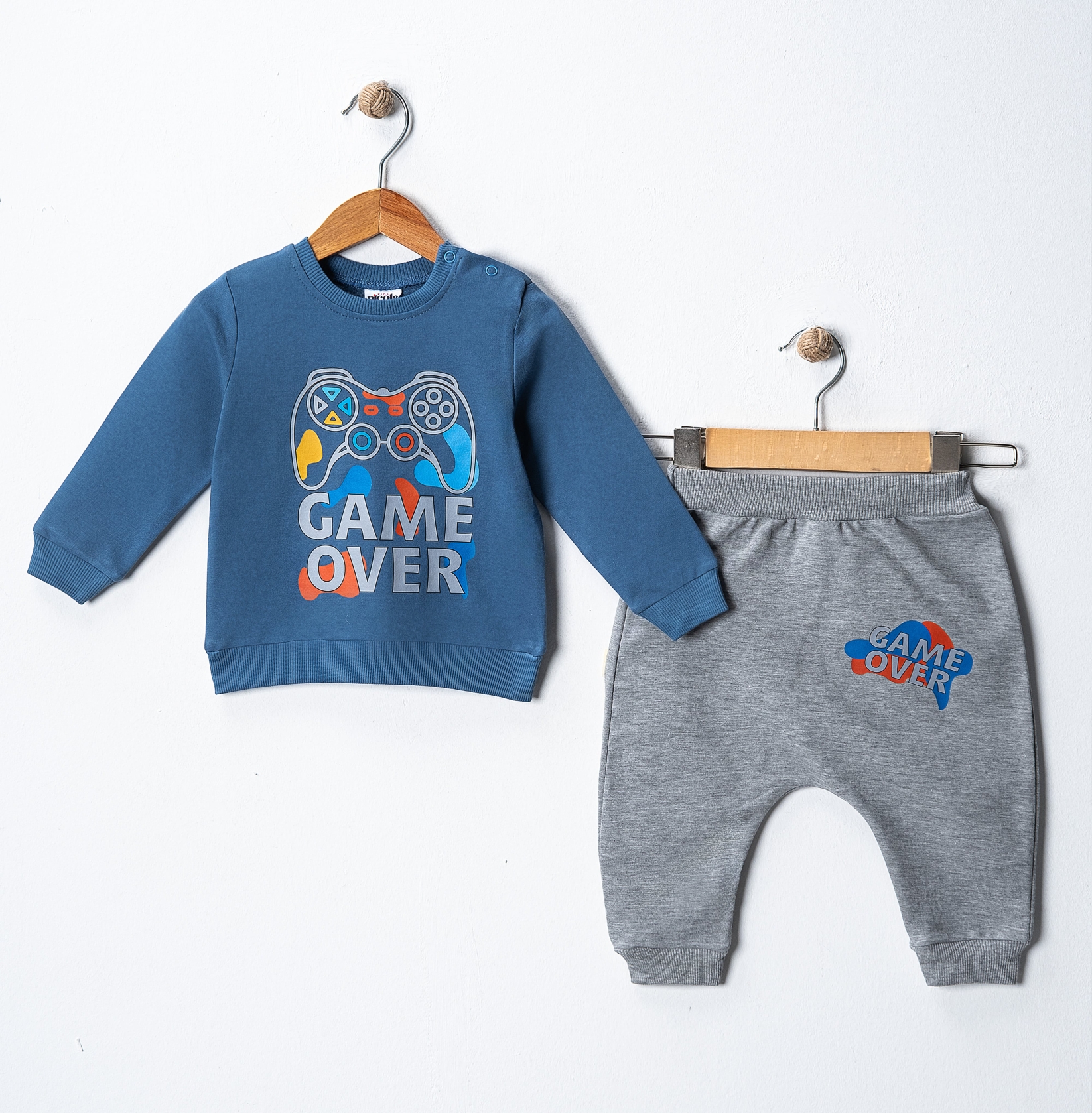 GAME OVER BASKILI İKİLİ EŞOFMAN TAKIM