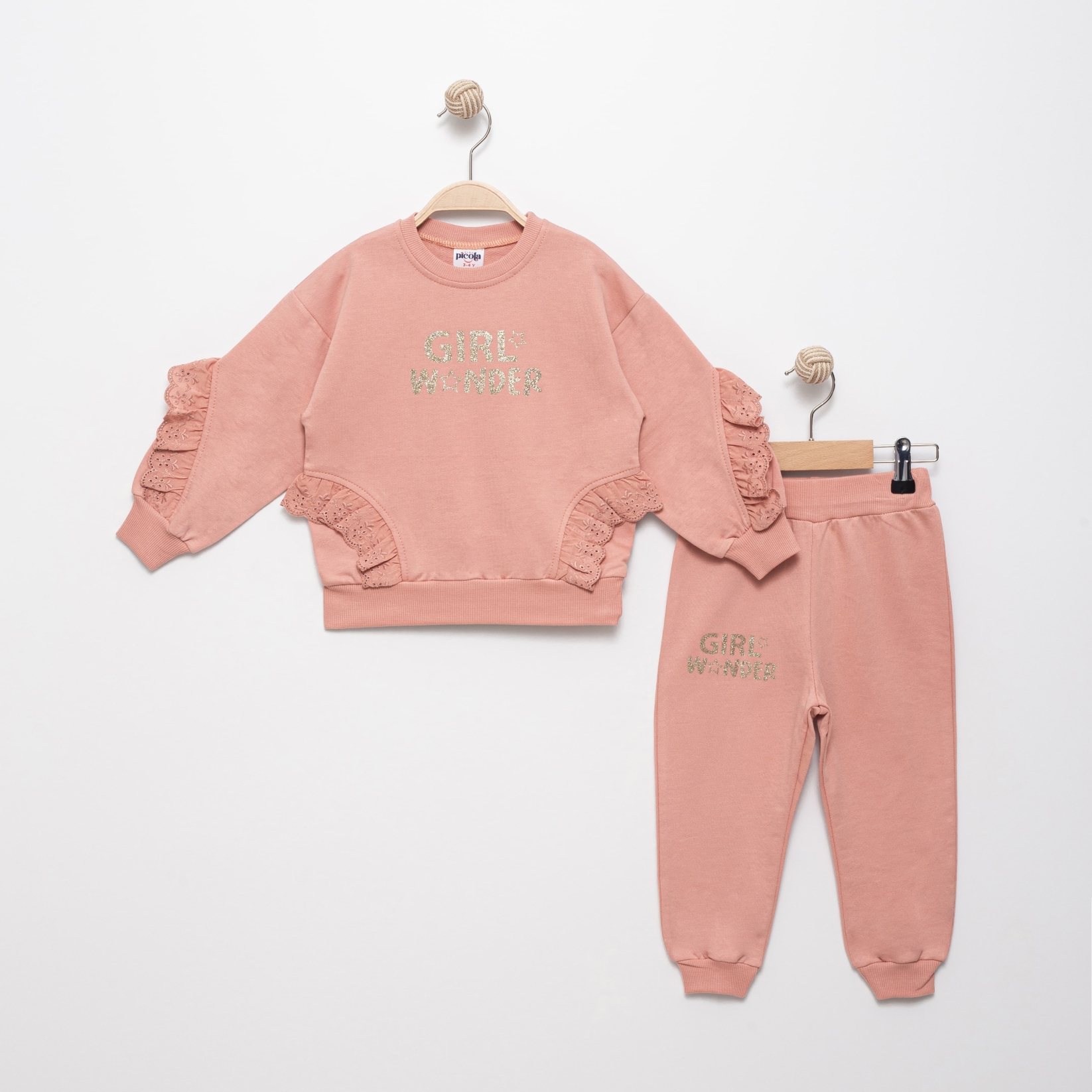 GIRL BASKILI İKİLİ EŞOFMAN TAKIM