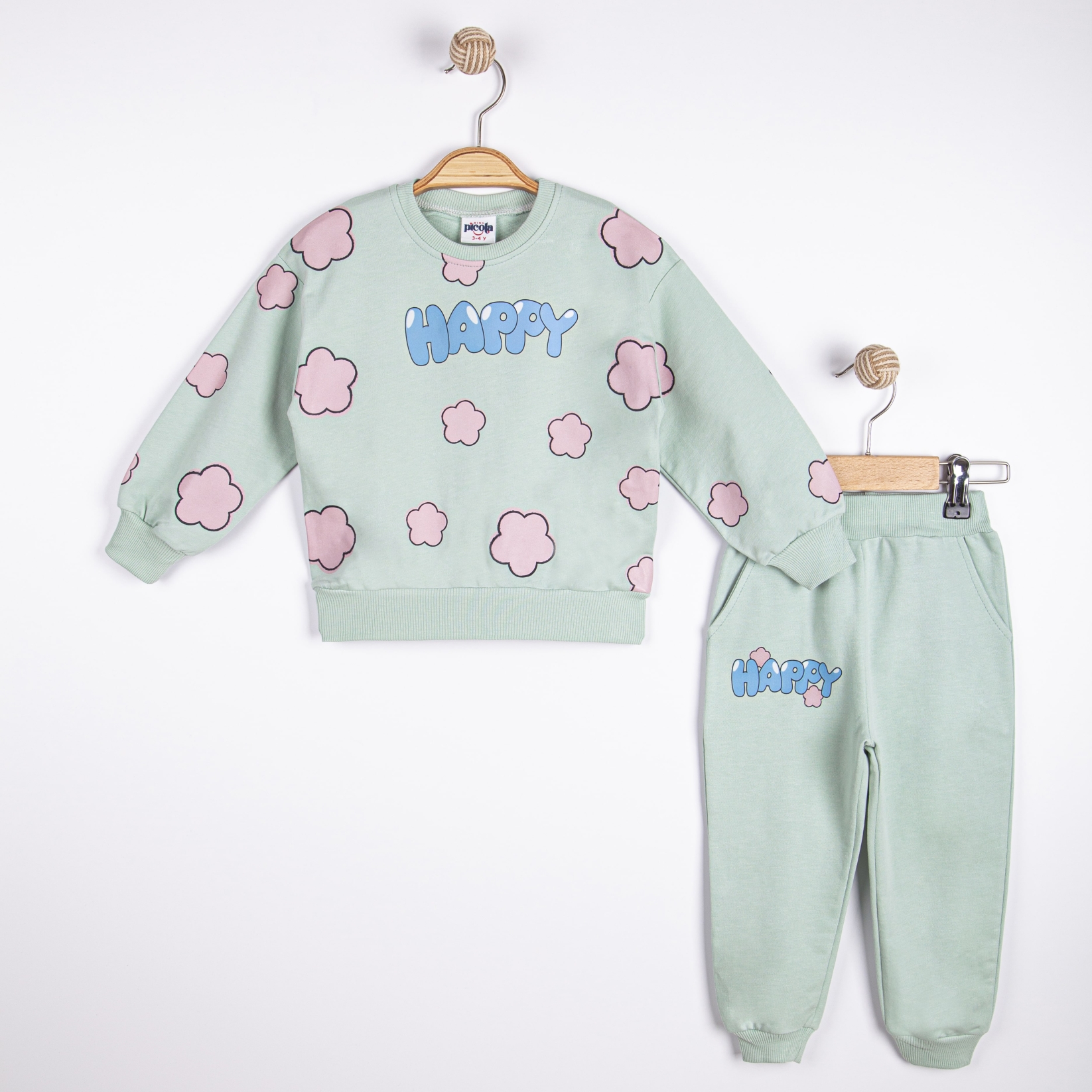 HAPPY BASKILI İKİLİ EŞOFMAN TAKIM