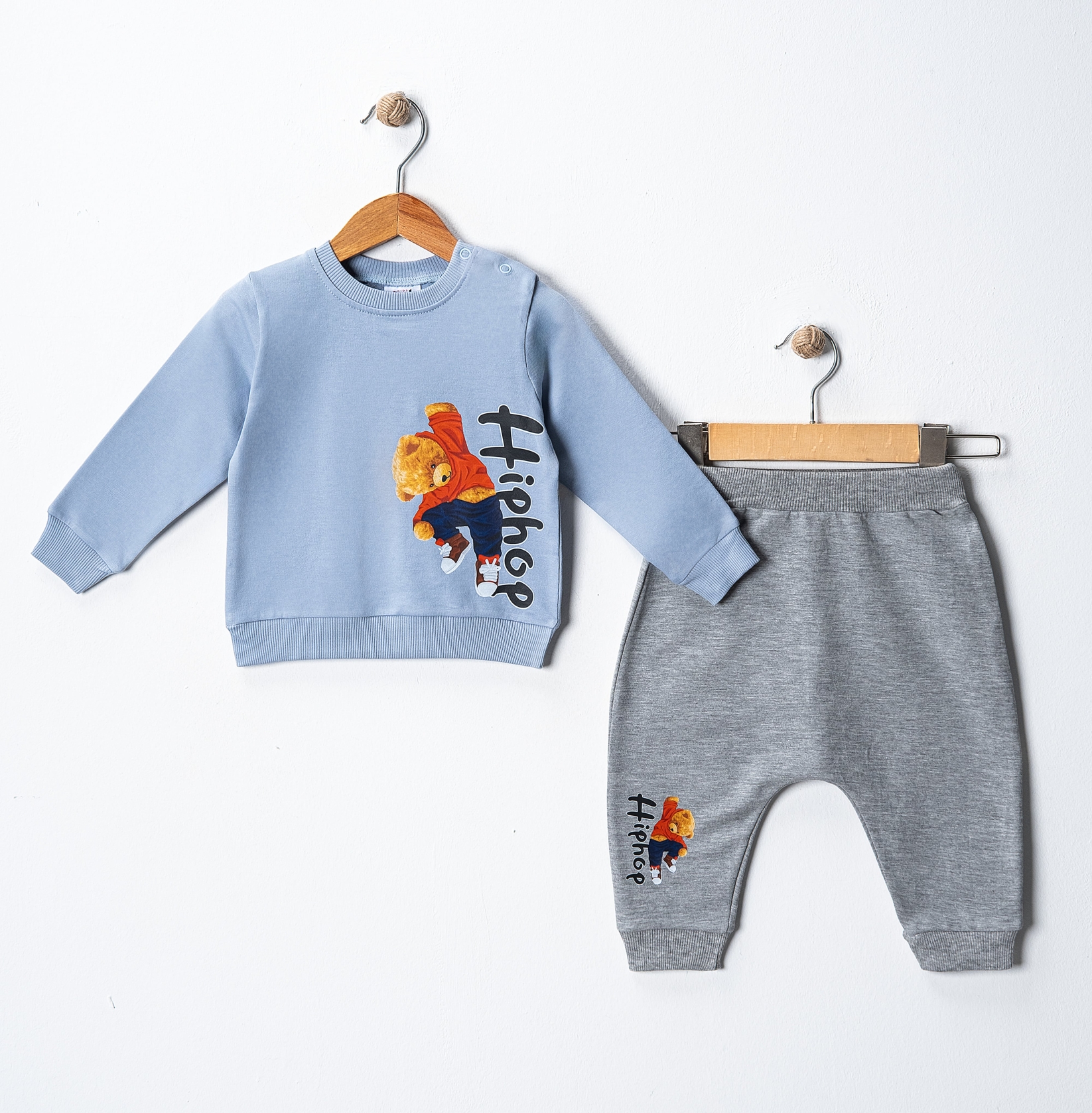 HİPHOP BASKILI İKİLİ EŞOFMAN TAKIM