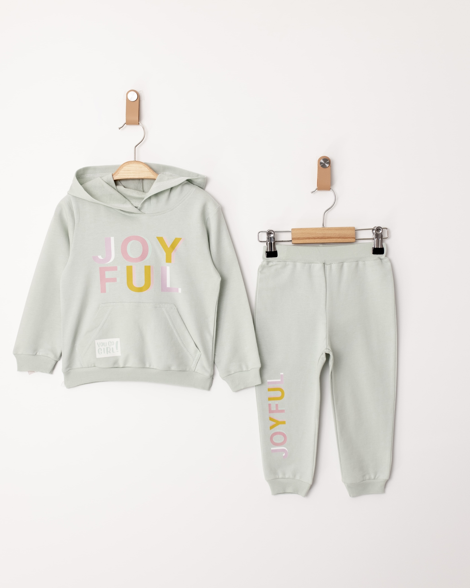 JOY FUL BASKILI İKİLİ EŞOFMAN TAKIM