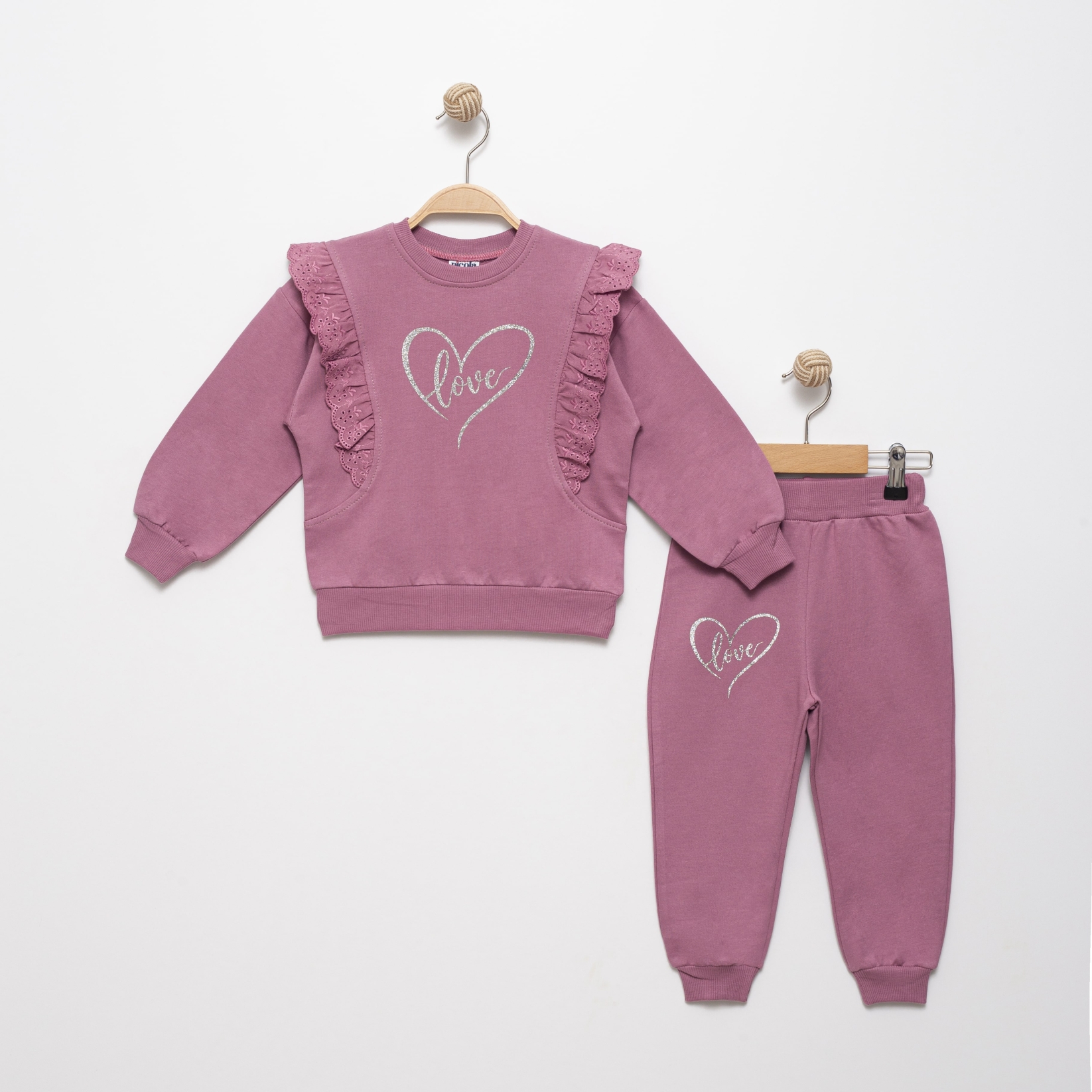 LOVE BASKILI İKİLİ EŞOFMAN TAKIM