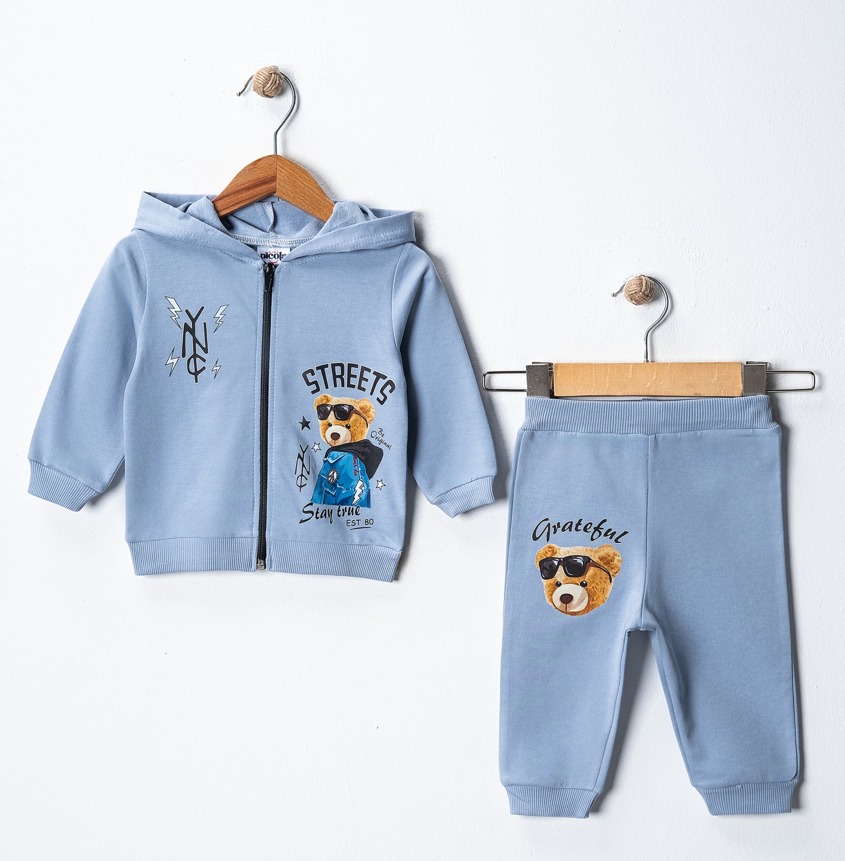 NYC BASKILI İKİLİ EŞOFMAN TAKIM