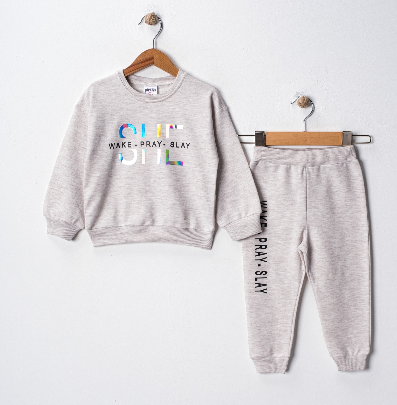 SHE BASKILI İKİLİ EŞOFMAN TAKIM