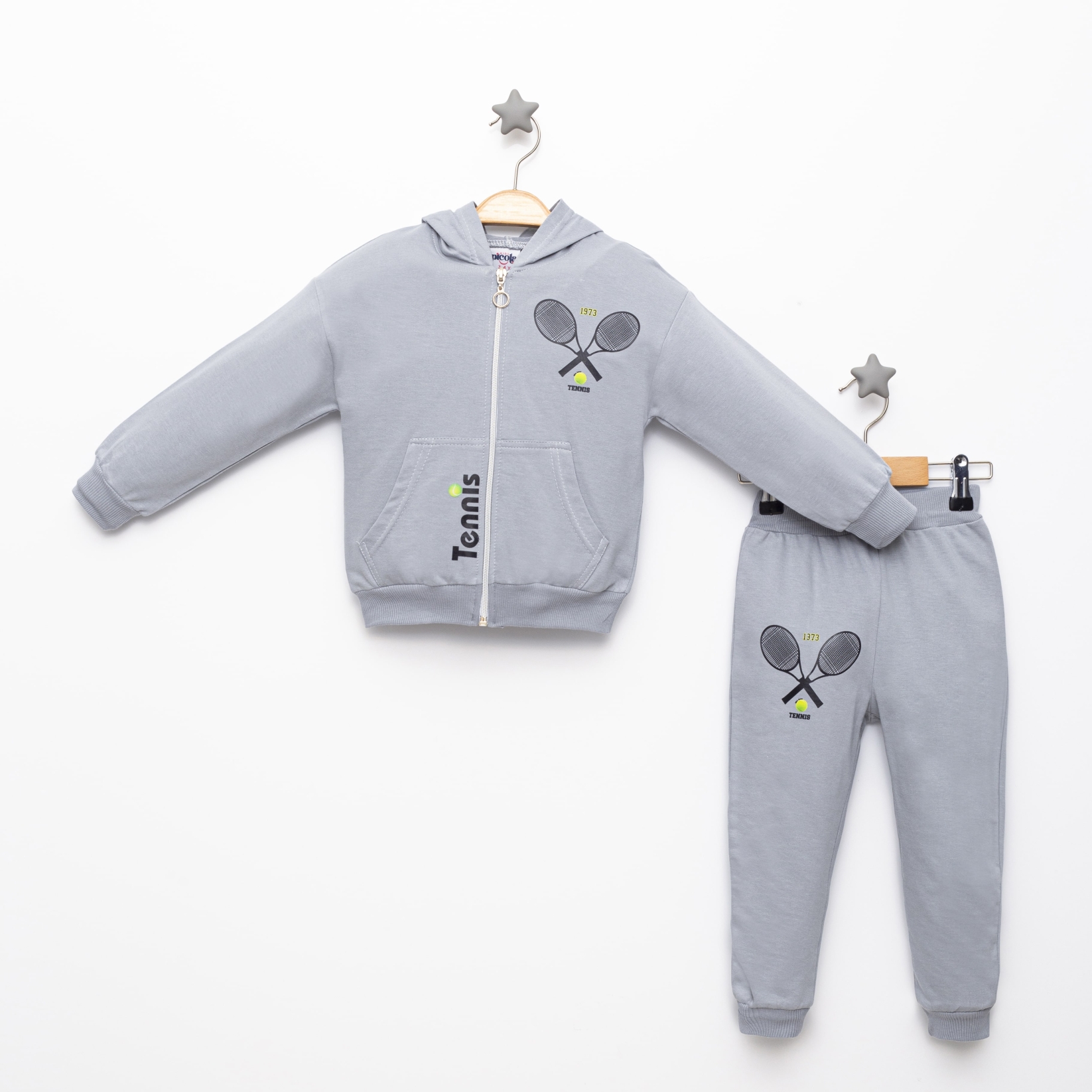 TENNIS BASKILI İKİLİ EŞOFMAN TAKIM