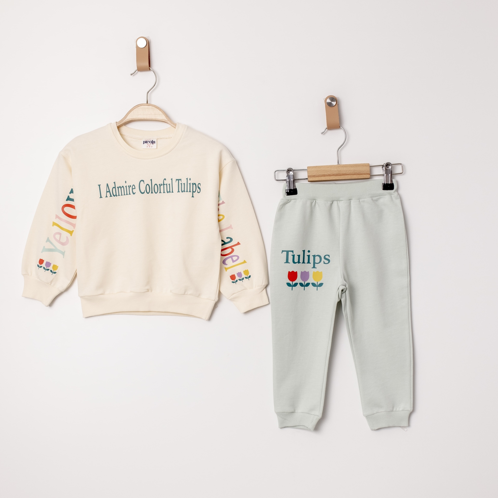 TULIPS BASKILI İKİLİ EŞOFMAN TAKIM